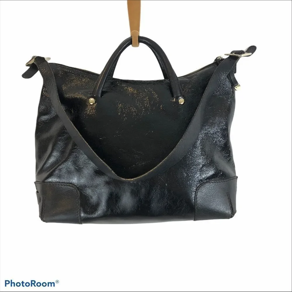 Kate Spade Black Textured‎ Patent Leather Purse